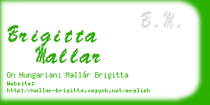 brigitta mallar business card